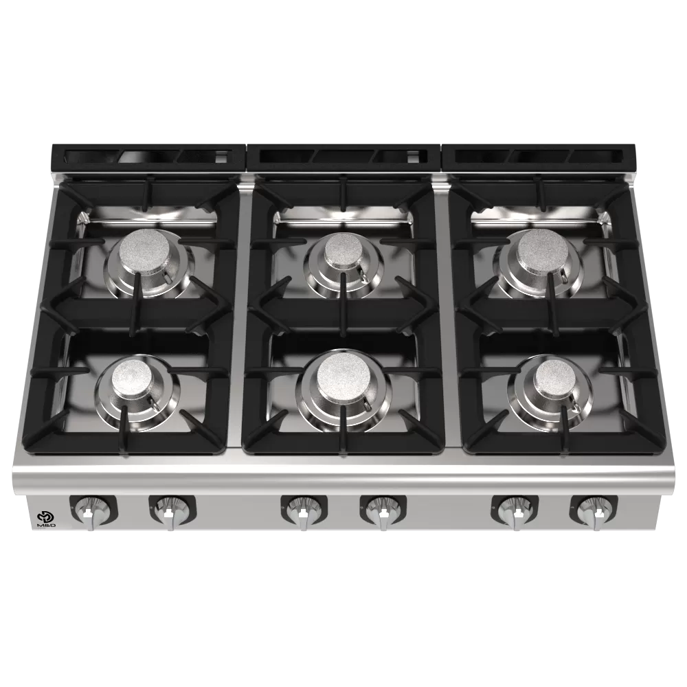 Cooker 1.5 Module Counter Top 6 Burners - 2